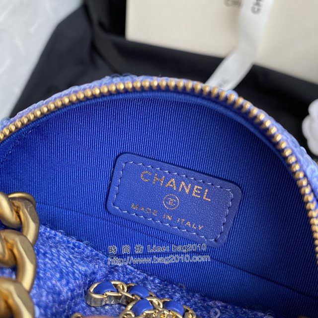 Chanel女包 香奈兒專櫃最新款亮片圓餅小挎包 Chanel大菱格粗鏈條女包 AP0945  djc4058